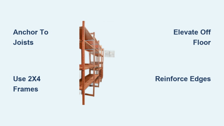 How to Build Shelves in Unfinished Basement