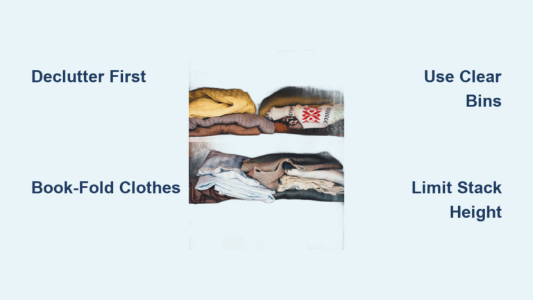 How to Organize Clothes on Shelves: Easy Tips
