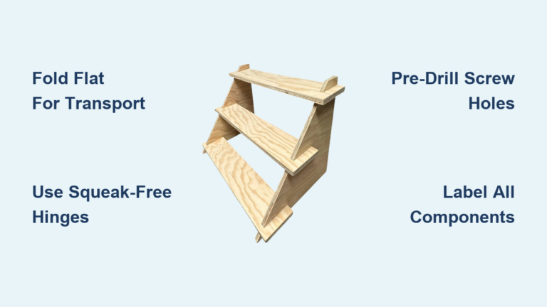 How to Make Collapsible Display Shelves