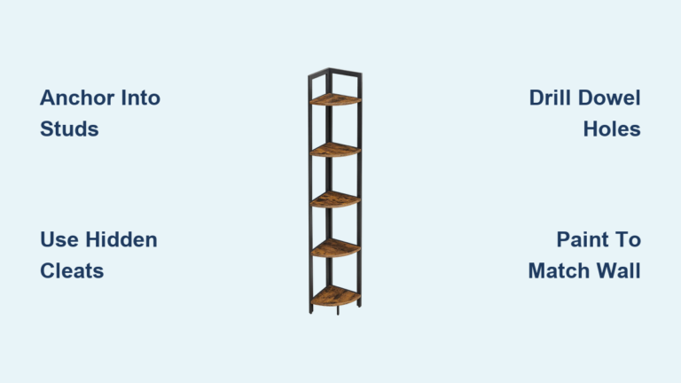 How to Install Corner Shelves Without Brackets