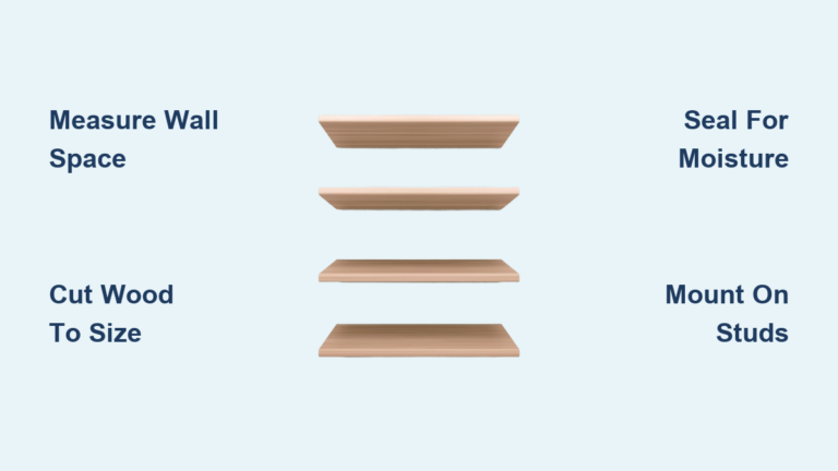 How to Make Floating Shelves for Bathroom