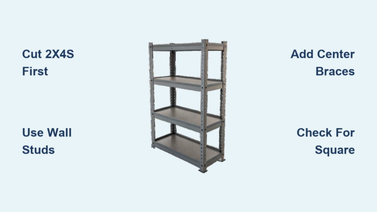 How to Build Wooden Garage Shelves