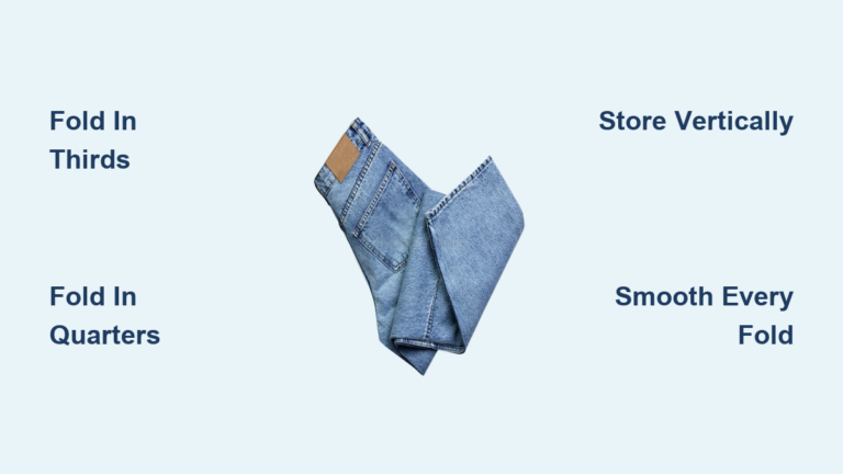 How to Fold Jeans for Shelves