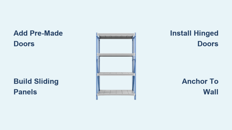 How to Add Doors to Metal Shelves