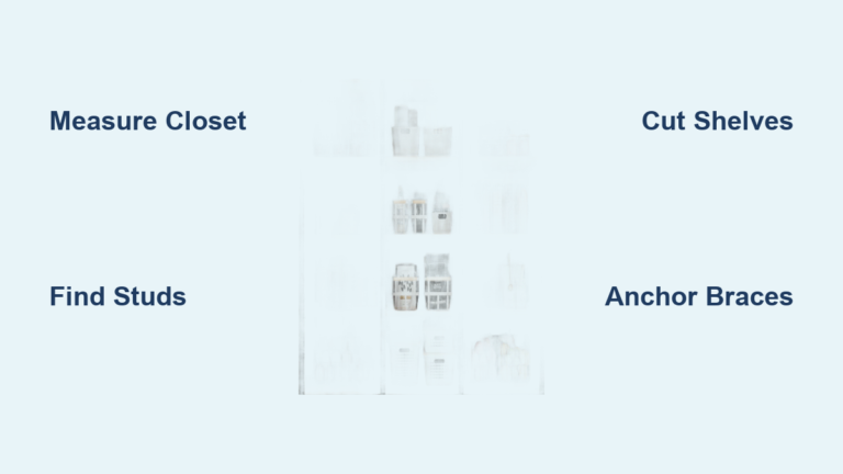 How to Build Pantry Shelves in a Closet