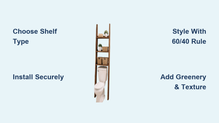 How to Decorate Shelves Above Toilet: Easy Tips
