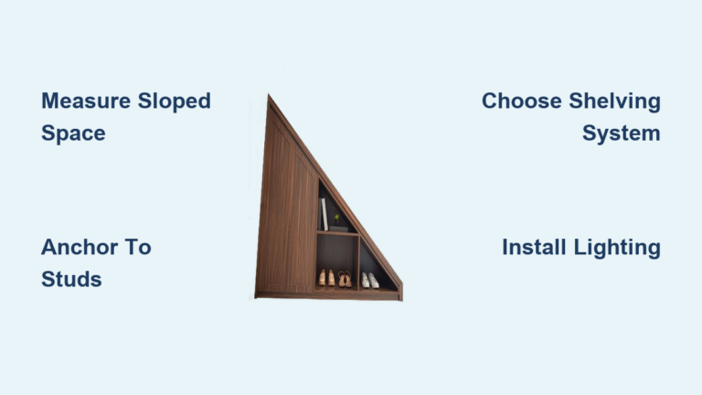 How to Build Closet Shelves Under Stairs