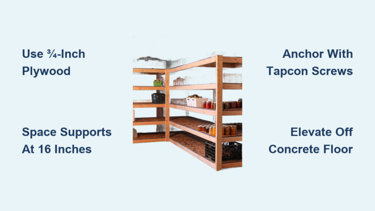 How to Build Wood Shelves for Basement Storage